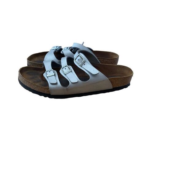 Birkenstock Womens White Arizona Slide Adjustable Strap Slip On Sandals Size 40 - Picture 5 of 9